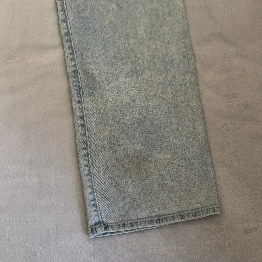 True Religion Ricky Relaxed Straight Jeans Men’s Size 40 Light Wash Denim Y2K